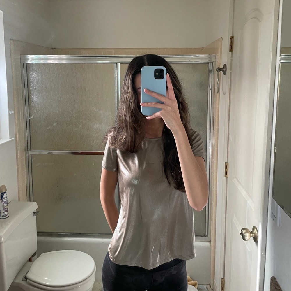 Sparkly metallic top